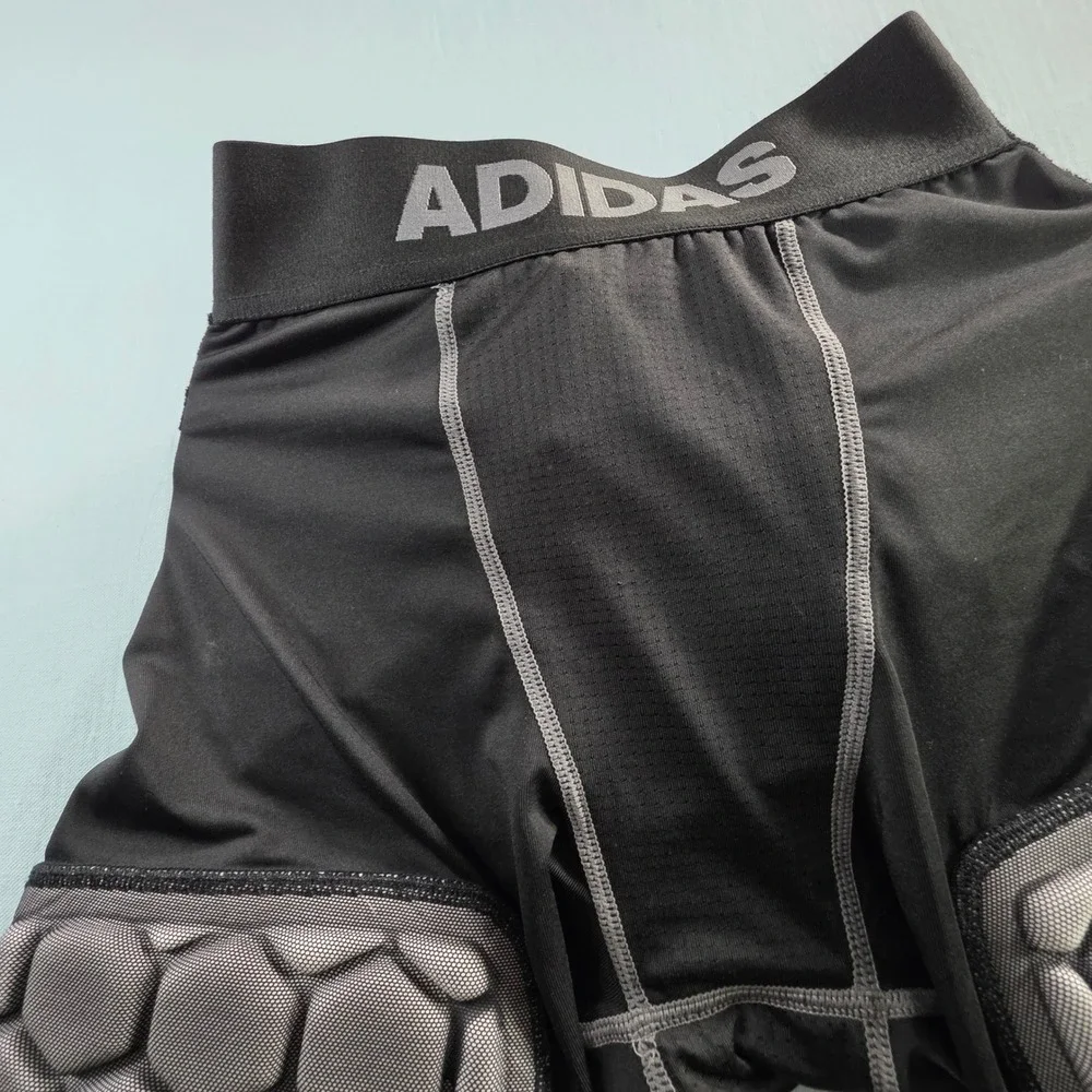Adidas Techfit Padded Football Girdle Shorts Black Grey Mens XL Climacool